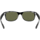 Ray-Ban RB2132 New Wayfarer Sunglasses, Top Black On Trasparent Frame, Green Lenses, 6052-55