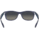 Ray-Ban RB2132 New Wayfarer Sunglasses, Top Matte Blue On Trasparent Frame, Grey Gradient Lenses, 605371-52
