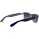 Ray-Ban RB2132 New Wayfarer Sunglasses, Top Matte Blue On Trasparent Frame, Grey Gradient Lenses, 605371-55