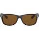 Ray-Ban RB2132 New Wayfarer Sunglasses, Tortoise Frame, Crystal Brown Polarized Lenses, 902/57-55