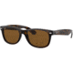 Ray-Ban RB2132 New Wayfarer Sunglasses, Tortoise Frame, Crystal Brown Polarized Lenses, 902/57-55