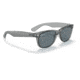 Ray-Ban RB2132 New Wayfarer Sunglasses, Transparent Grey Frame, Dark Blue Lens, Polarized, 52, RB2132-64503R-52