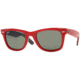 Ray-Ban Wayfarer Sunglasses, Top Red On Black Crystal Green 955-5022