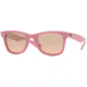 Ray Ban Wayfarer Sunglasses, Dark Pink w/ Crystal Pink Mirror Silver 968 3E 5022