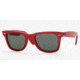 Ray-Ban Wayfarer Sunglasses, Top Red On Red w/ Crystal Green 992-5022