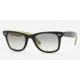 Ray-Ban Wayfarer Sunglasses, Top Black On Tr. Str. Green w/ Crystal Gray Gradient 999-32-5022