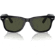 Ray-Ban RB2140 Original Wayfarer Sunglasses, Black Crystal Green Frame, 54mm Lens, 901-5418