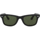 Ray-Ban RB2140 Original Wayfarer Sunglasses, Black Frame, Crystal Green Lens, 901-52