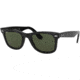 Ray-Ban RB2140 Original Wayfarer Sunglasses, Black Frame, Crystal Green Lens, 901-52