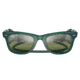 Ray-Ban RB2140 Original Wayfarer Sunglasses, Transparent Green Frame, Silver/Green Chromance Lens, Polarized, 50, RB2140-6615G4-50