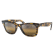 Ray-Ban RB2140 Original Wayfarer Sunglasses, Yellow Havana Frame, Silver/Brown Chromance Lens, Polarized, Asian Fit, 52, RB2140F-1332G5-52