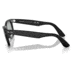 Ray-Ban RB2140 Wayfarer Sunglasses, Matte Black Frame, Light Grey Lens, Asian Fit, 52, RB2140F-601SR5-52