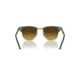 Ray-Ban RB2176 Clubmaster Folding Sunglasses, Green On Arista Frame, Gradient Brown Lens, 51, RB2176-136885-51