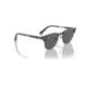 Ray-Ban RB2176 Clubmaster Folding Sunglasses, Grey On Black Frame, Dark Grey Lens, 51, RB2176-1367B1-51