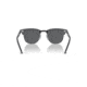 Ray-Ban RB2176 Clubmaster Folding Sunglasses, Grey On Black Frame, Dark Grey Lens, 51, RB2176-1367B1-51