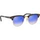 Ray-Ban RB2176 Clubmaster Folding Sunglasses, Matte Black Frame, Blu Flash Gradient Lenses, 901S7Q-51