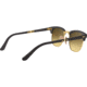 Ray-Ban RB2176 Clubmaster Folding Sunglasses, Matte Black Frame, Blu Flash Gradient Lenses, 901S7Q-51