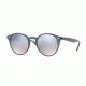 Ray-Ban RB2180 Sunglasses 62327B-49 - Opal Dark Azure Frame, Clear Grad Blue Mirror Silver Lenses
