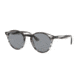 Ray-Ban RB2180F Progressive Prescription Sunglasses, 49mm, Striped Grey Havana, RB2180F-643087-49-PRO