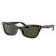 Ray-Ban RB2299 Lady Burbank Sunglasses - Women's, Havana Frame, Green Lens, 55, RB2299-902-31-55