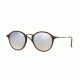 Ray-Ban RB2447N Sunglasses 62569U-49 - Shiny Trasparent Brown Frame, Grey Flash Gradient Lenses