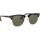 Ray-Ban RB3016 Clubmaster Sunglasses, Black Crystal Green P Frame, Polarized 49 mm Diameter Lenses, 901-58-4921