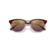 Ray-Ban RB3016 Clubmaster Sunglasses, Bordeaux On Rose Gold Frame, Red Mirror Polarized Lens, 49, RB3016-1365G9-49