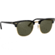 Ray-Ban RB3016 Clubmaster Sunglasses, Ebony/Arista Crystal Green Frame, 51 mm Diameter Lenses, W0365-5121