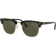 Ray-Ban RB3016 Clubmaster Sunglasses, Ebony/Arista Crystal Green Frame, 51 mm Diameter Lenses, W0365-5121