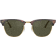 Ray-Ban RB3016 Clubmaster Sunglasses, Mock Tortoise/Arista Crystal Green Frame, 51 mm Diameter Lenses, W0366-5121
