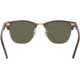 Ray-Ban RB3016 Clubmaster Sunglasses, Red Havana Frame, Crystal Green Polarized Lenses, RB3016 990/58-51