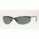 Ray Ban RB3179 #006/71 - Matte Black Frame, Green Lenses