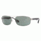 Ray Ban RB3445 #004 - Gunmetal Frame, Crystal Green Lenses
