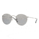 Ray-Ban Round Metal Sunglasses - Men's, Matte Gunmetal Frame, Crystal Grey Mirror Silver 50 mm Lenses, RB3447-029-K3-50