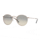 Ray-Ban Round Metal Sunglasses - Men's, Matte Light Brown Frame, Crystal Blue Gradient Yellow 50 mm Lenses, RB3447-101-28-50