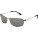 Ray-Ban RB3498 Sunglasses 029/82-6417 - Matte Gunmetal Frame, Polarized Gray Mirror Silver Gradient Lenses