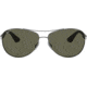 Ray-Ban RB3526 Sunglasses 029/9A-63 - Matte Gunmetal Frame, Polar Dark Green Lenses