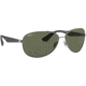 Ray-Ban RB3526 Sunglasses 029/9A-63 - Matte Gunmetal Frame, Polar Dark Green Lenses