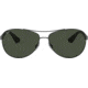 Ray-Ban RB3526 Sunglasses 006/71-63 - Matte Black Frame, Grey Green Lenses
