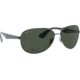 Ray-Ban RB3526 Sunglasses 006/71-63 - Matte Black Frame, Grey Green Lenses