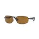 Ray-Ban RB3527 Progressive Prescription Sunglasses RB3527-012-83-61 - Lens Diameter 61 mm, Frame Color Matte Dark Brown