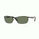 Ray-Ban RB3534 Single Vision Prescription Sunglasses RB3534-002-59 - Lens Diameter 59 mm, Frame Color Black