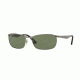Ray-Ban RB3534 Single Vision Prescription Sunglasses RB3534-004-58-59 - Lens Diameter 59 mm, Frame Color Gunmetal