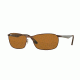 Ray-Ban RB3534 Single Vision Prescription Sunglasses RB3534-012-62 - Lens Diameter 62 mm, Frame Color Matte Brown