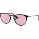 Ray-Ban Erika Metal RB3539 Sunglasses, Black, Evolve Photo Pink To Blue, 54, RB3539-002-Q3-54