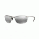 Ray-Ban RB3542 Single Vision Prescription Sunglasses RB3542-029-5J-63 - Lens Diameter 63 mm, Frame Color Matte Gunmetal