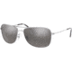 Ray-Ban RB3543 Sunglasses 003/5J-59 - Shiny Silver Frame, Grey Mirror Silver Polar Lenses