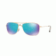 Ray-Ban RB3543 Sunglasses 112/A1-59 - Matte Gold Frame, Blue Polar Flash Lenses