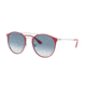 Ray-Ban RB3546 Single Vision Prescription Sunglasses, 52mm, Bordeaux/Silver, RB3546-91763F-52-SV