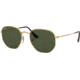Ray-Ban RB3548N Sunglasses 001-51 - Gold Frame, Green Lenses